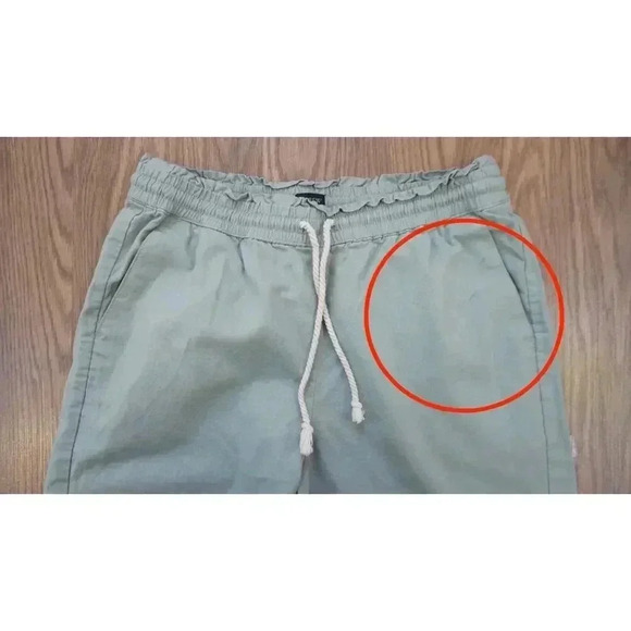 J.Crew Linen-Cotton Blend Wide-Leg Paper-Bag Pants, Size 10 - Picture 6 of 13